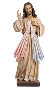 STATUE BARMHERZIGER JESUS HOLZ  30 cm