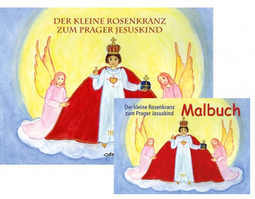 DER KLEINE ROSENKRANZ ZUM PRAGER JESUSKIND MIT MALBUCH SET