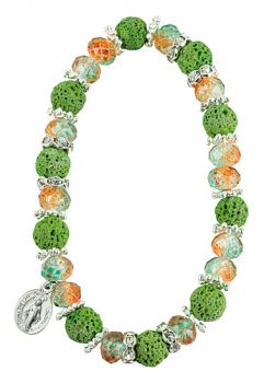 ARMBAND LAVASTEINE WUNDERTÄTIGE MEDAILLE
