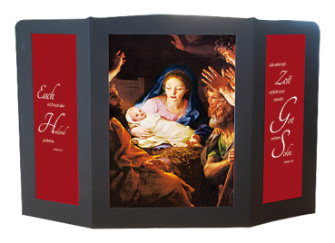 PAPIERAUFSTELLER KRIPPE