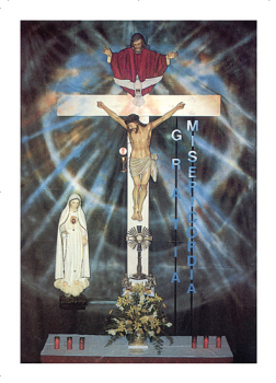 ALTARBILD NACH DEN VISIONEN SR. LUCIAS Postkarte
