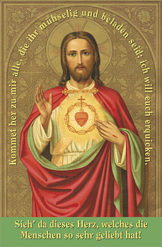 GEBET ZUM HEILIGSTEN HERZ JESU