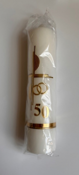 KERZE JUBILÄUMS 50 GOLDENE HOCHZEIT