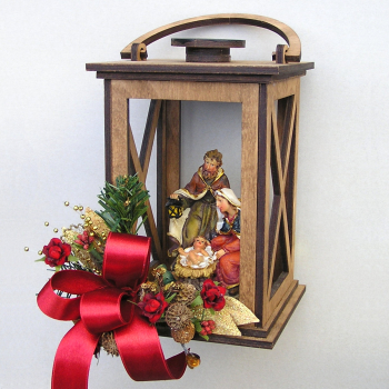 LATERNE HEILIGE FAMILIE GEWÜRZDEKORATION