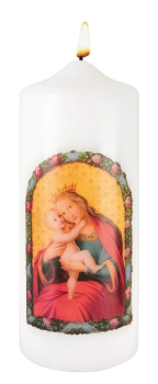 ROSENBOGENKERZE Maria mit Jesukind