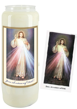 NOVENENKERZE BARMHERZIGER JESUS mit Novene