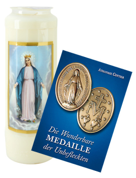 NOVENENKERZE WUNDERTÄTIGE MUTTERGOTTES im Set