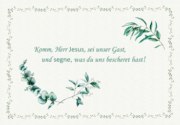 TISCHSET  TISCHGEBET