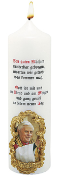 SPRUCHKERZE PAPST BENEDIKT XVI