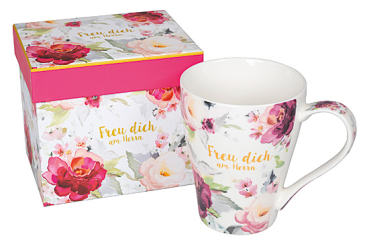 TASSE FREU DICH VON HERZEN