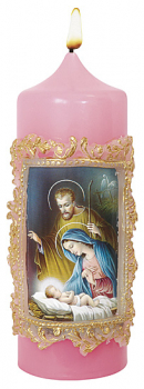 WEIHNACHTSKERZE HL. FAMILIE