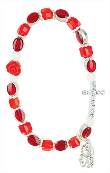 ARMBAND ROTE STEINE