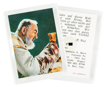 PATER PIO RELIQUIENKARTE