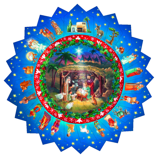 ADVENTSKALENDER MIT STERNEFÄCHER