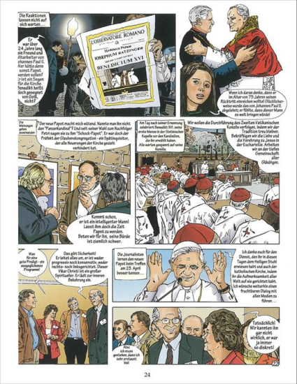AUF DEM WEG MIT JOH PAUL II UND BENEDIKT XVI Comic