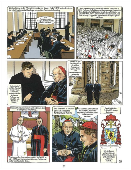 AUF DEM WEG MIT JOH PAUL II UND BENEDIKT XVI Comic
