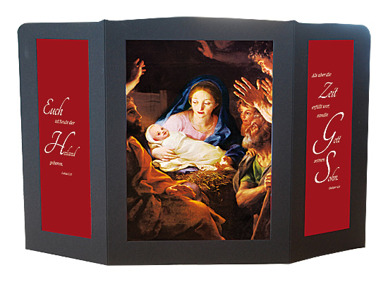 PAPIERAUFSTELLER KRIPPE