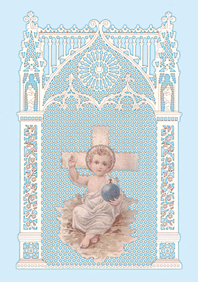 ANDACHTSBILDCHEN SPITZE JESUSKIND