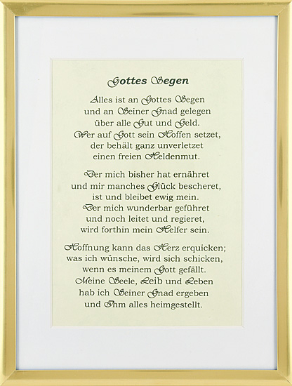 BILD GOTTES SEGEN