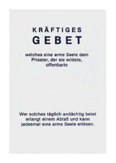 KRÄFTIGES GEBET