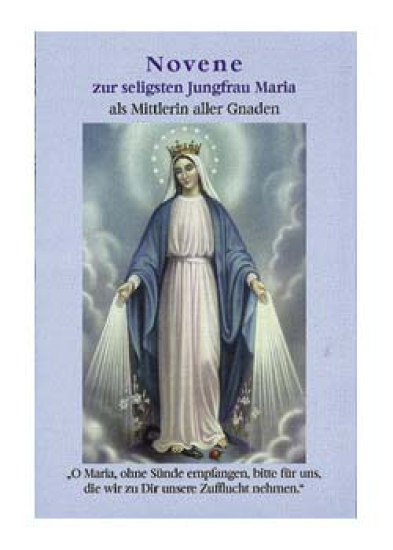 NOVENE ZUR SELIGSTEN JUNGFRAU MARIA