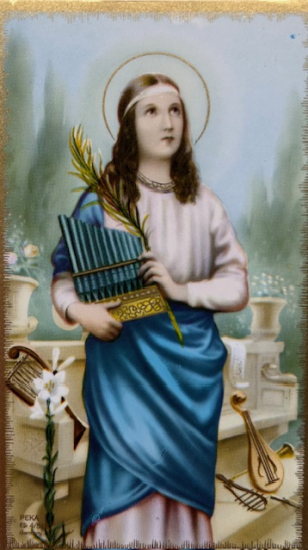 BILDCHEN HEILIGE CÄCILIA