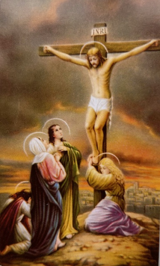 BILDCHEN JESU AM KREUZ