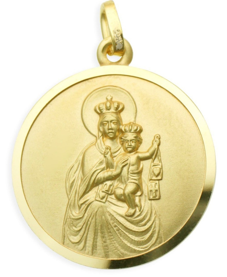 SKAPULIERMEDAILLE mit Goldauflage