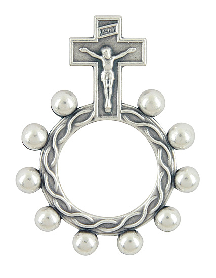 RINGROSENKRANZ METALL KREUZ