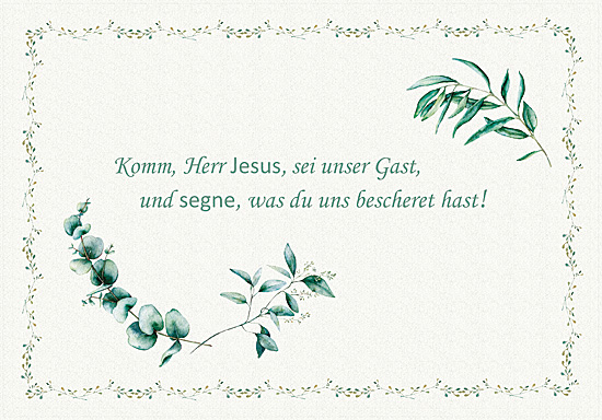 TISCHSET  TISCHGEBET