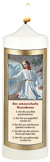 SCHMERZHAFTE ROSENKRANZ KERZE