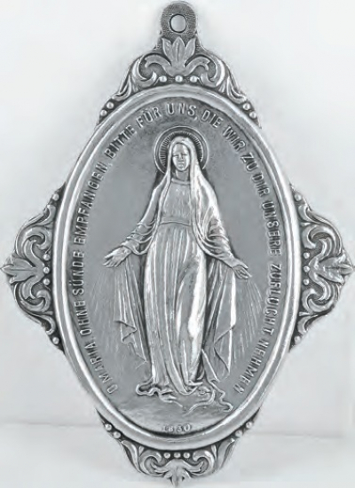 BILD ZINNTAFEL WUNDERTÄTIGE MUTTERGOTTES
