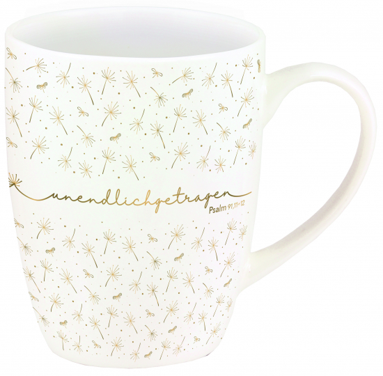 TASSE UNENDLICH GETRAGEN