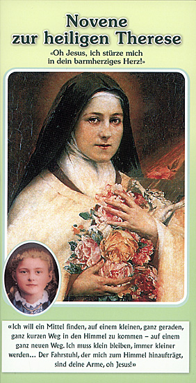 GEBETSFALTBLATT Novene zur hl Therese