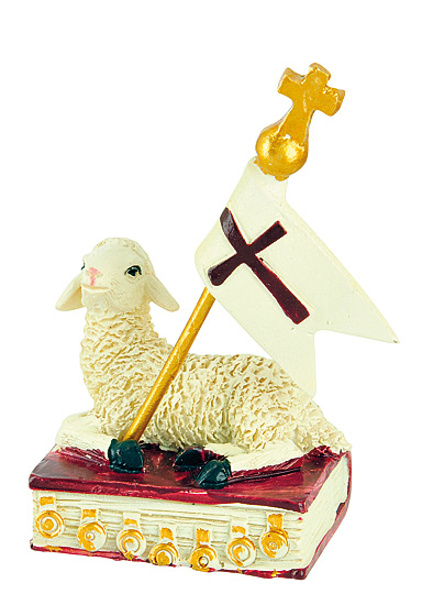 OSTERLAMM MIT FAHNE