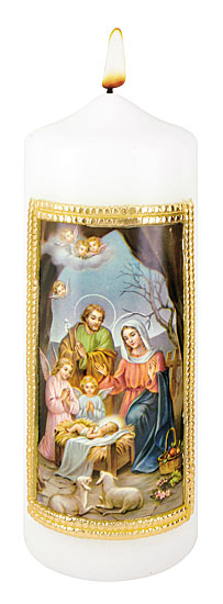 WEIHNACHTSKERZE HL. FAMILIE
